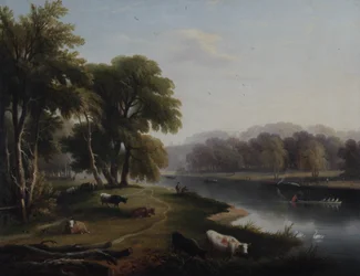 Uitzicht op de Theems bij Twickenham, 1820